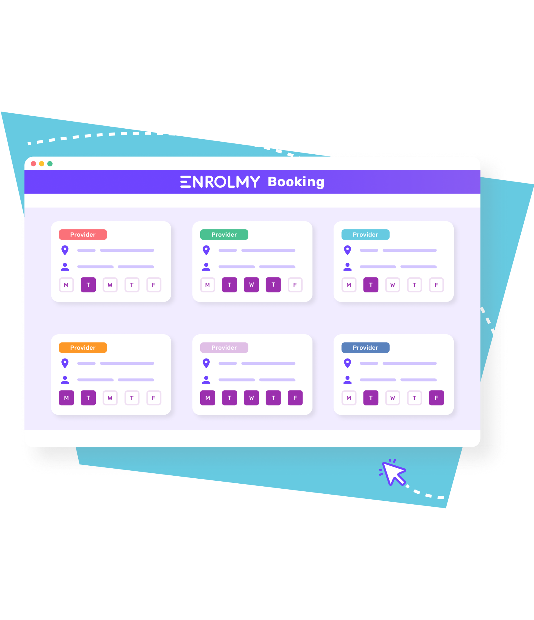 EMY Booking - Interface showing booking management system