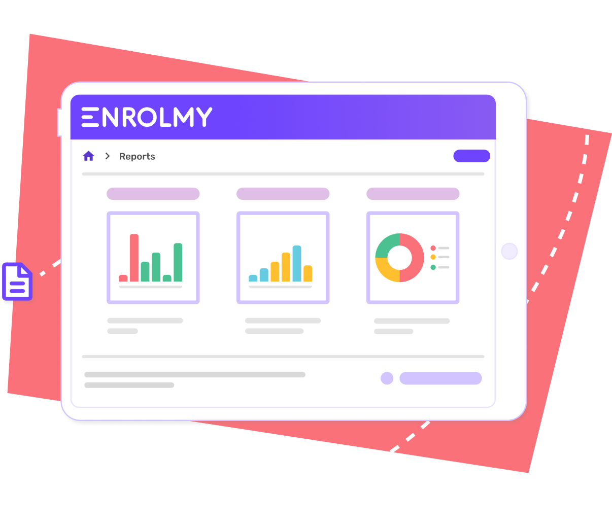 Camp reporting dashboard with financial and attendance analytics